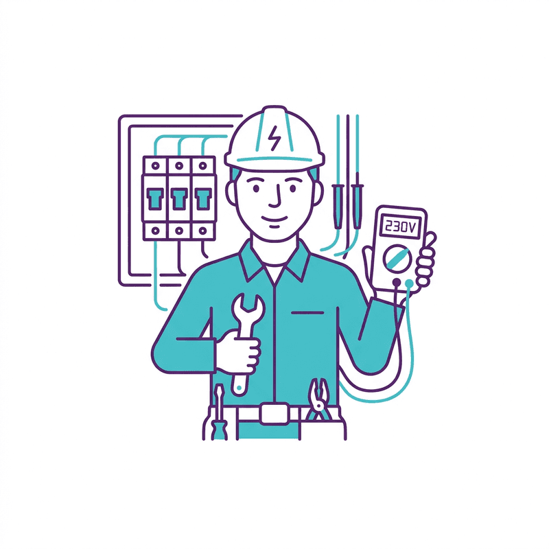 Electric Medic professional performing Electrician Services for customer in Columbus OH