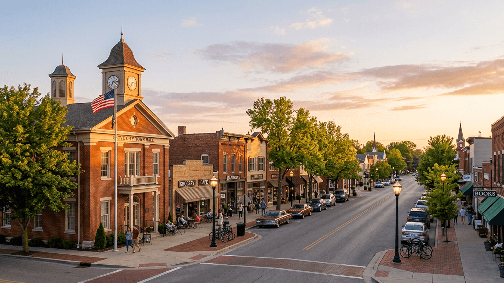 Grove City cityscape