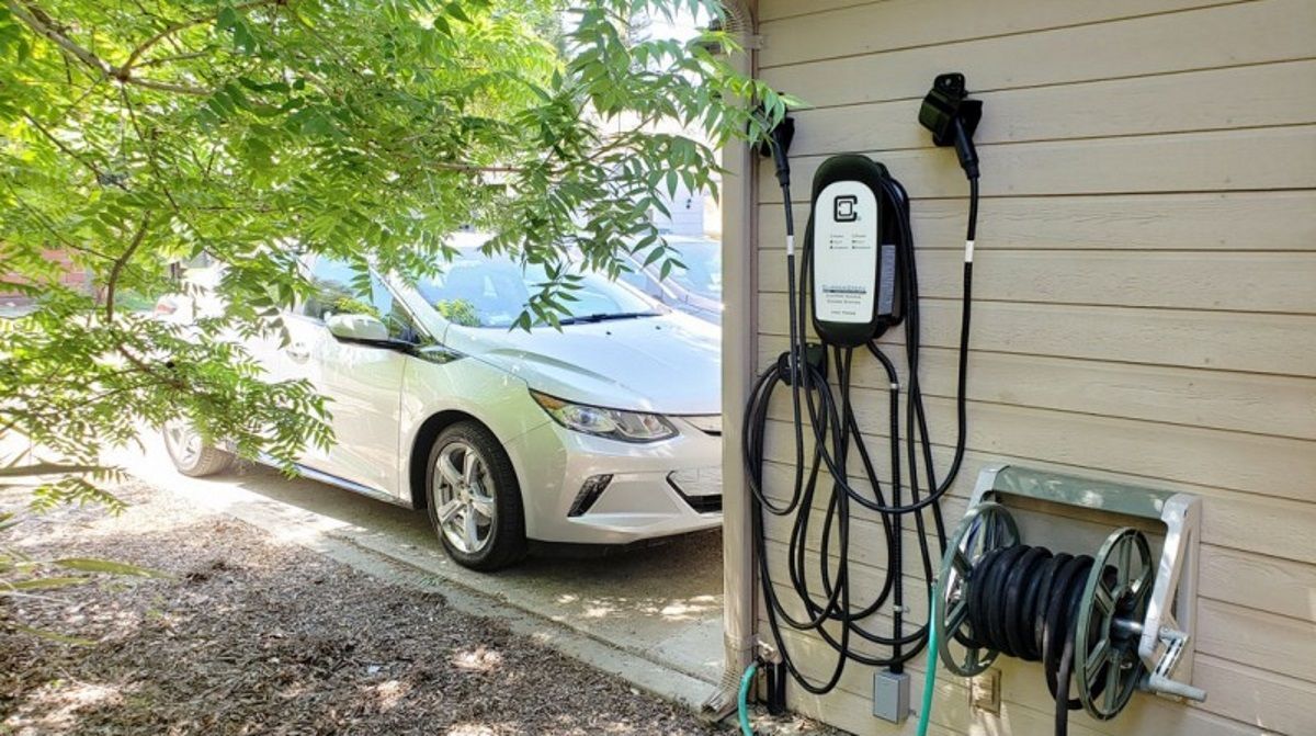 Outdoor EV Charger Installation